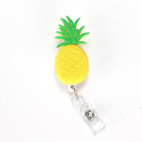 Porte-badge rétractable "Ananas"