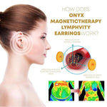 Boucles d'oreilles en Onyx Blanc - Elegance MagneTherapy