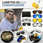 Lunettes de soleil multicolores 6 en 1 - Homme - Nevova