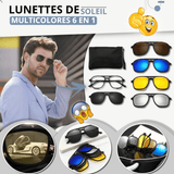 Lunettes de soleil multicolores 6 en 1 - Homme - Nevova