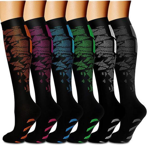 Chaussettes de compression Color Block (6 paires)