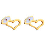 Boucles d'oreilles "nurse's coeur"