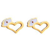 Boucles d'oreilles "nurse's coeur"