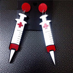 Boucles d'oreilles "Seringues"