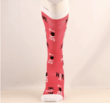 Chaussettes de compression motif stop VIH & Cancer (Pack de 6 paires)