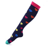 Chaussettes de compression motifs "Cœurs"