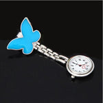 Montre "Papillons" à pince pour infirmière