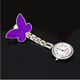 Montre "Papillons" à pince pour infirmière