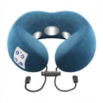 Coussin Masseur Cervical à Mémoire de Forme - Bleu