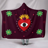 Eye Heart You Hooded Blanket