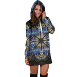 Fractal Mandala Women's Hoodie Dress