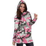 Pink Camo Women's Hoodie Dress