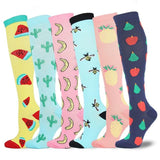 Chaussettes de compression Fruitées (Pack de 6 pairs)