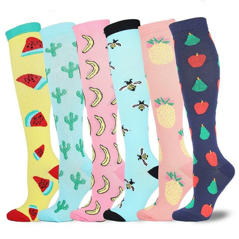 Chaussettes de compression Colories Fruitées (6 Paires)