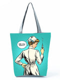 Tote bag infirmière - fermeture éclair